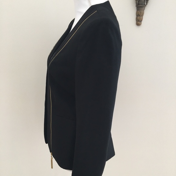 Rachel Zoe Evening Black Open Front Jacket Size 6 - Picture 5 of 6